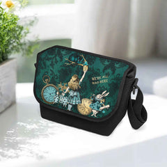 Alice in Wonderland Green Messenger Bag (JPGMB)