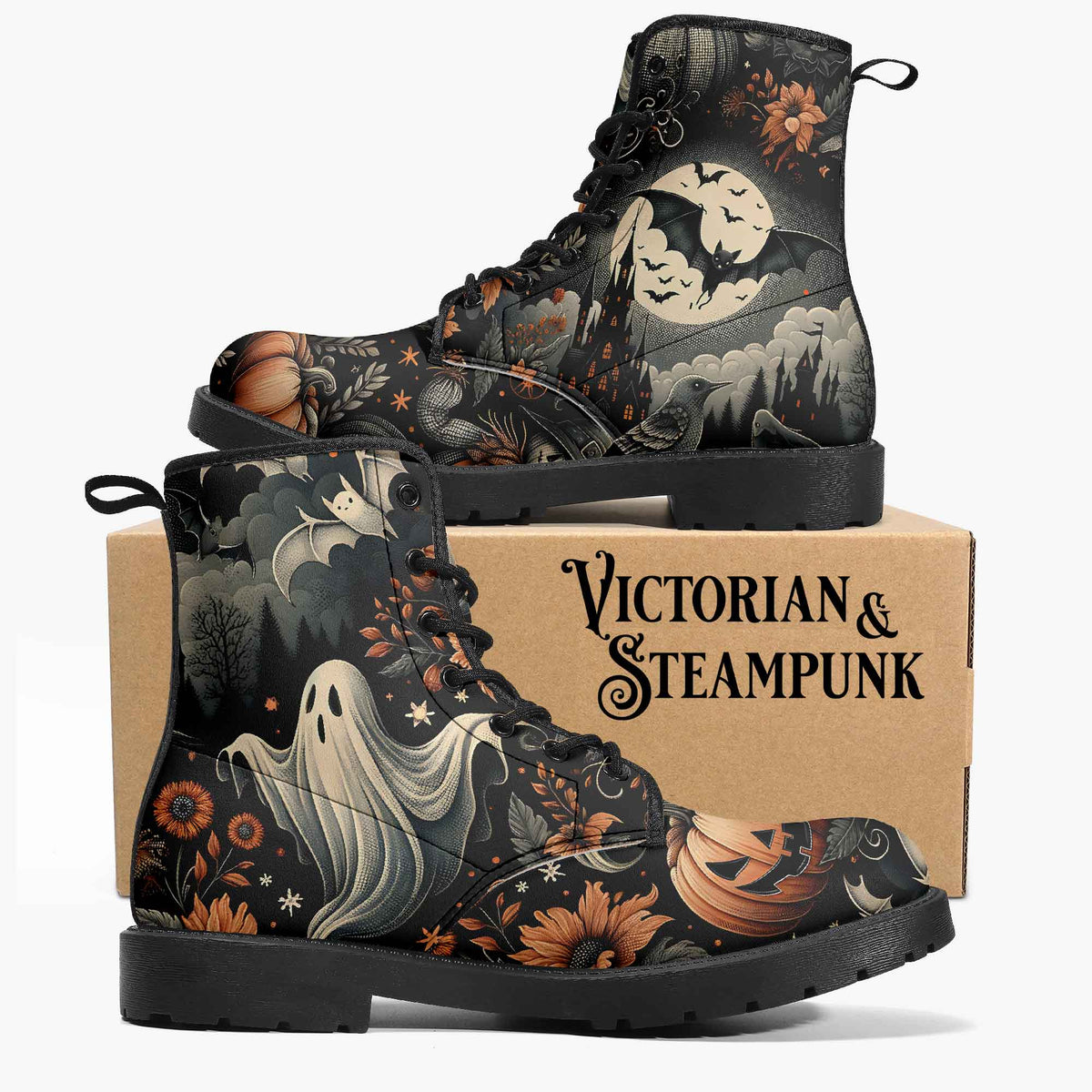 Spooky Halloween Boots - Gothic Boots - Halloween Costume