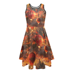 Vintage Hot Air Balloon Steampunk Dress (Thicker Fabric)