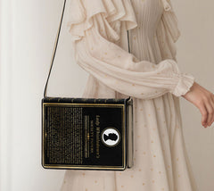 Lady Whistledown's Society Papers Book Purse - Black Bridgerton Book Bag