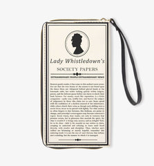 Lady Whistledown Society Papers Zipper Wallet – Bridgerton Purse