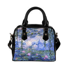 Monet Lillies Shoulder Purse - Gift for Art Lover - The Lilies by Claude Monet (JPHBMON)