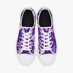 Funky Purple and Pink Mushroomcore Lo -Top Sneakers (JPLTMUSH)