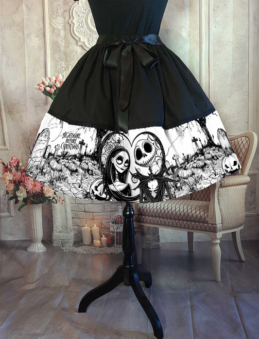 Nightmare Before Christmas 50's Style Rockabilly Skirt