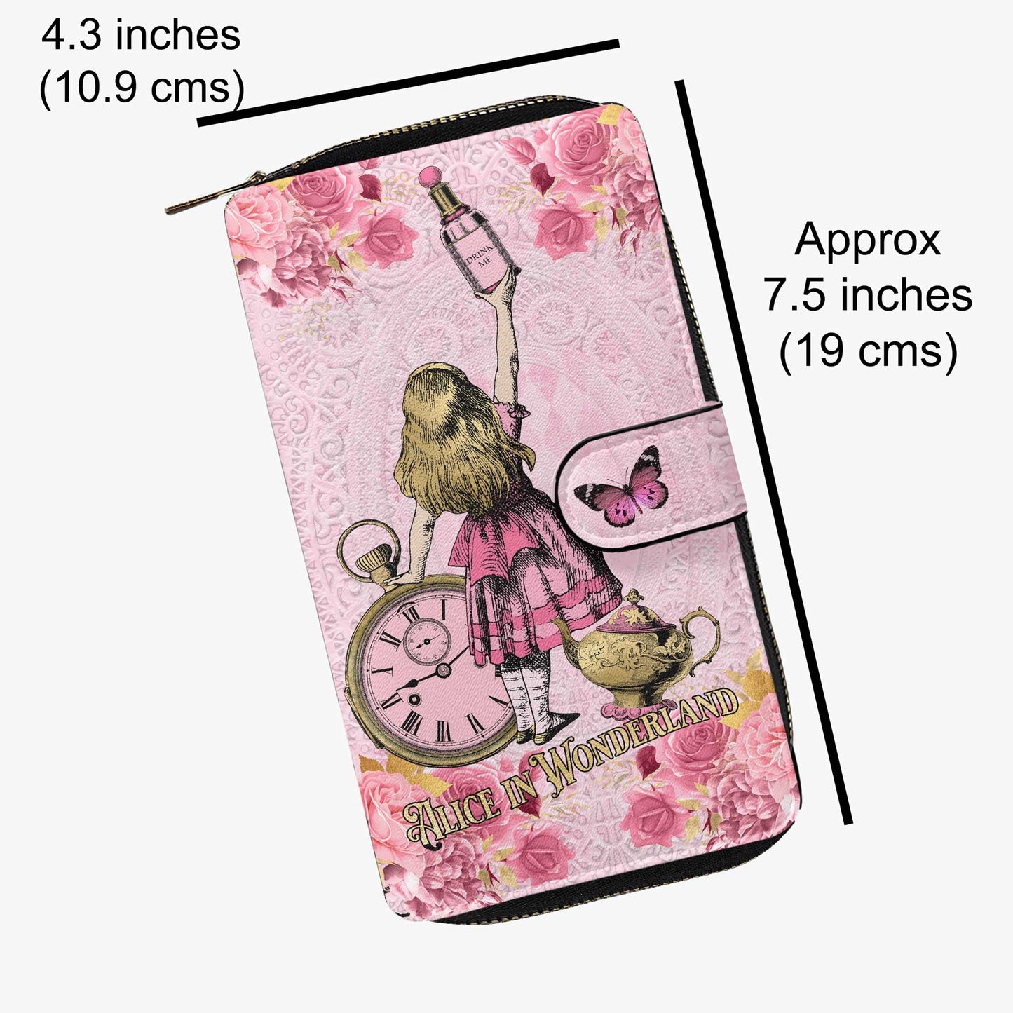 Alice in Wonderland Pink Purse - Gift for Alice Fan JPLWPINK