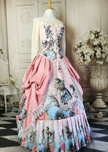Load image into Gallery viewer, Alice in Wonderland Custom Pink Victorian Corset Gown - Custom fitted Alice in Wonderland Wedding or Prom Dress
