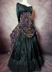 Purple Steampunk Gothic Victorian Bustle Ensemble