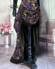 Purple Steampunk Gothic Victorian Bustle Ensemble