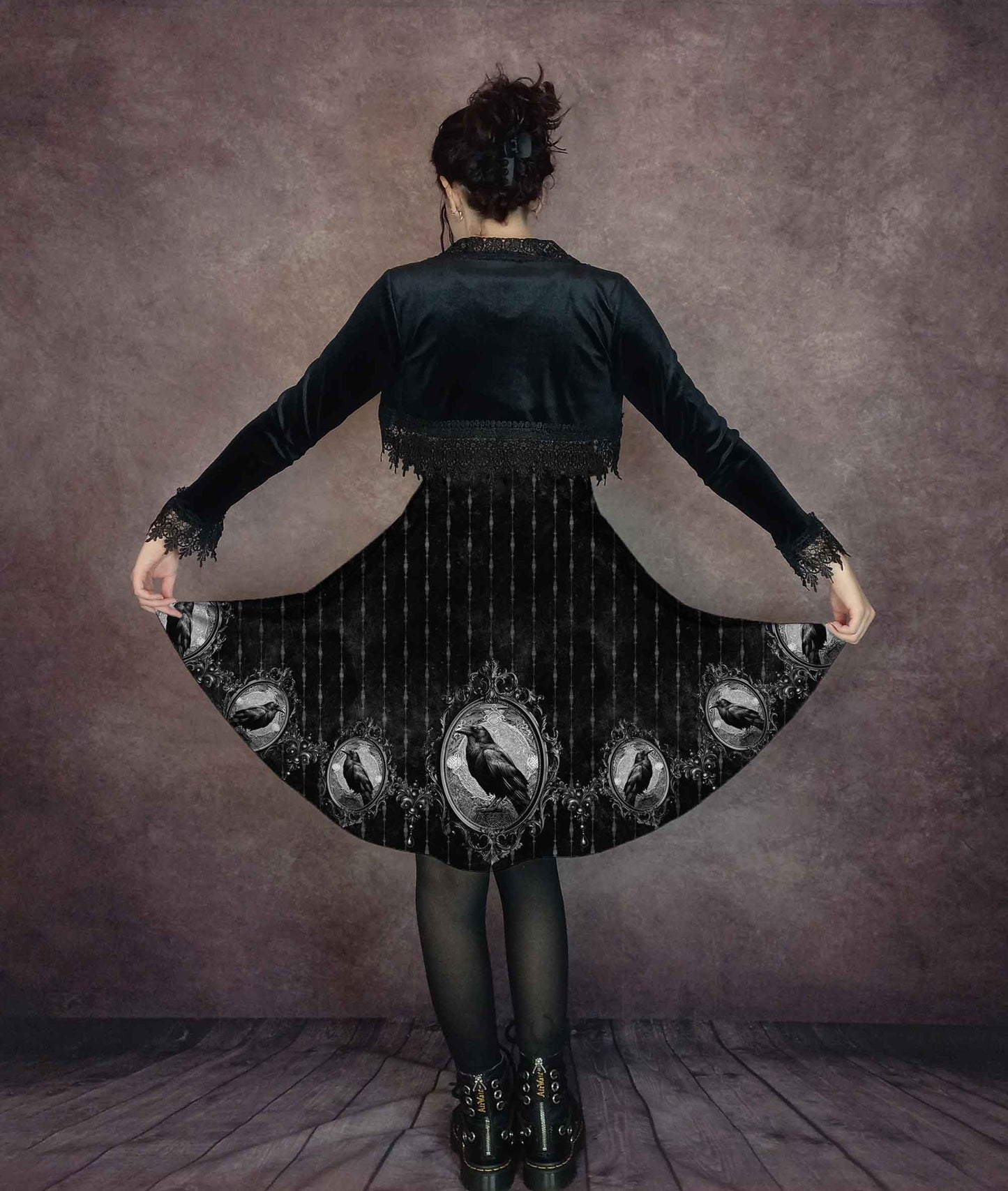 Raven Gothic Dress - Nevermore Dress - Plus Size Friendly