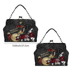 Red gold alice  Kisslock Crossbody Shoulder Bag