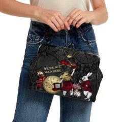 Red gold alice  Kisslock Crossbody Shoulder Bag