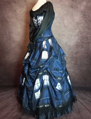 Doctor Who Police Box Corset Gown - Dr Who Tardis Dress