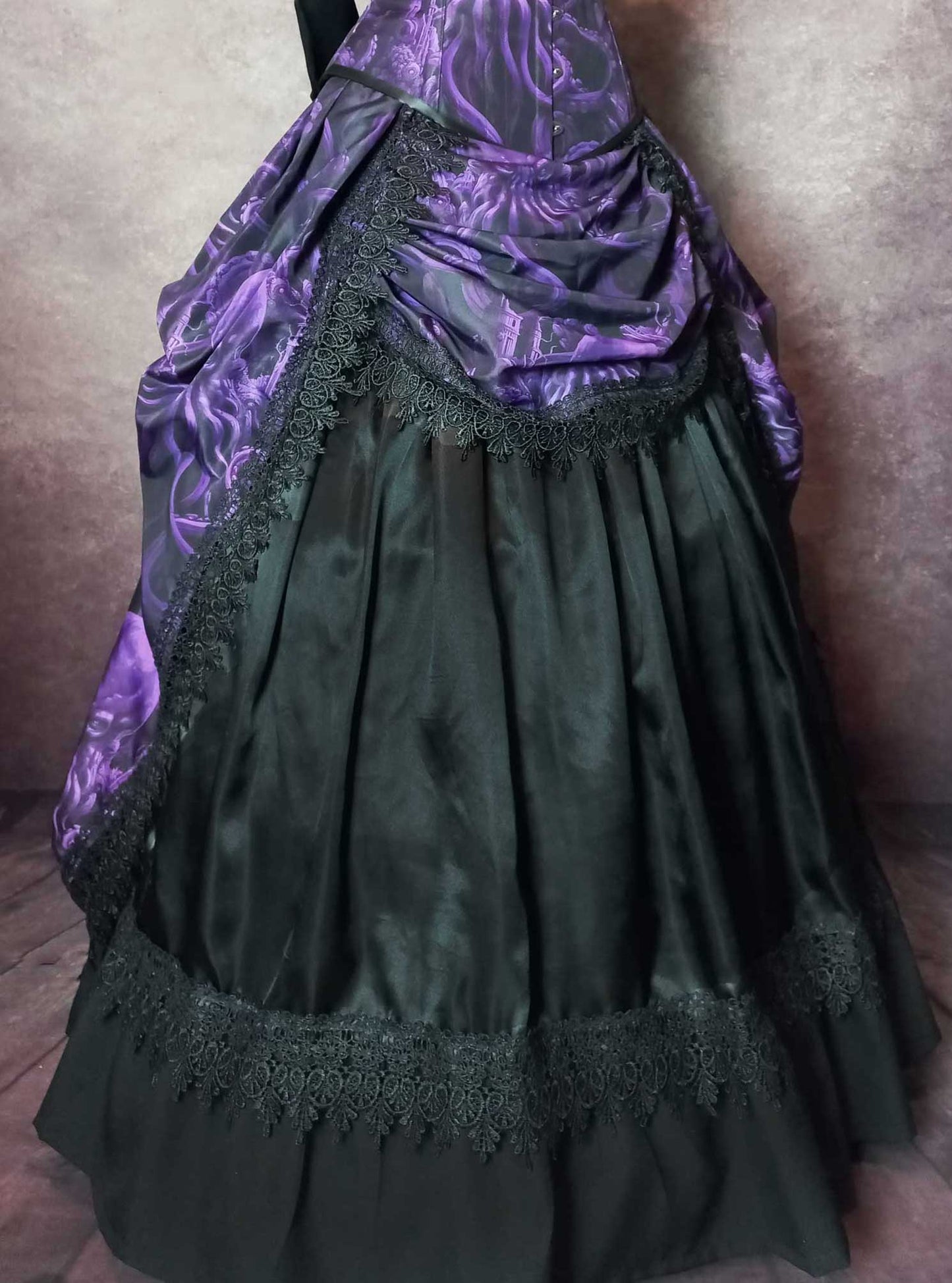 Cthulhu Lord of the Deep Corset Ensemble - Purple Gothic Victorian Costume