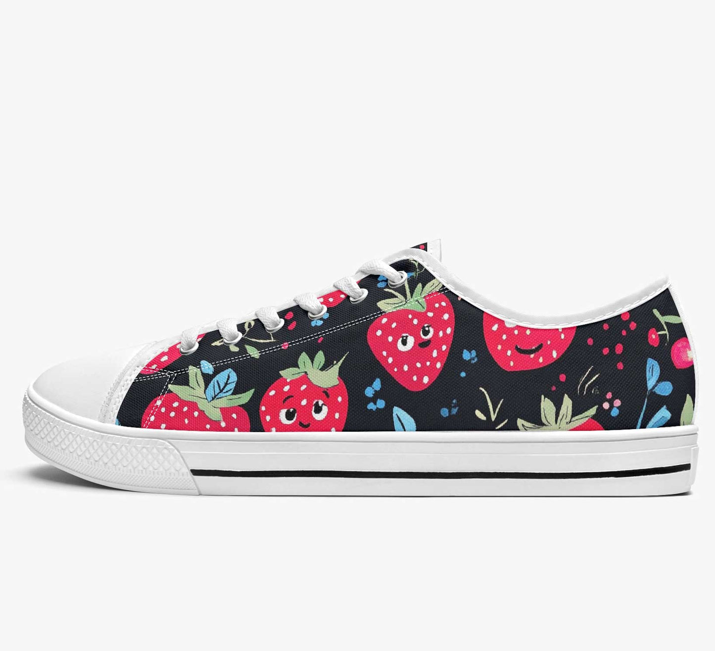 Cute Strawberry Lo Top Sneakers (JPSTRAW)