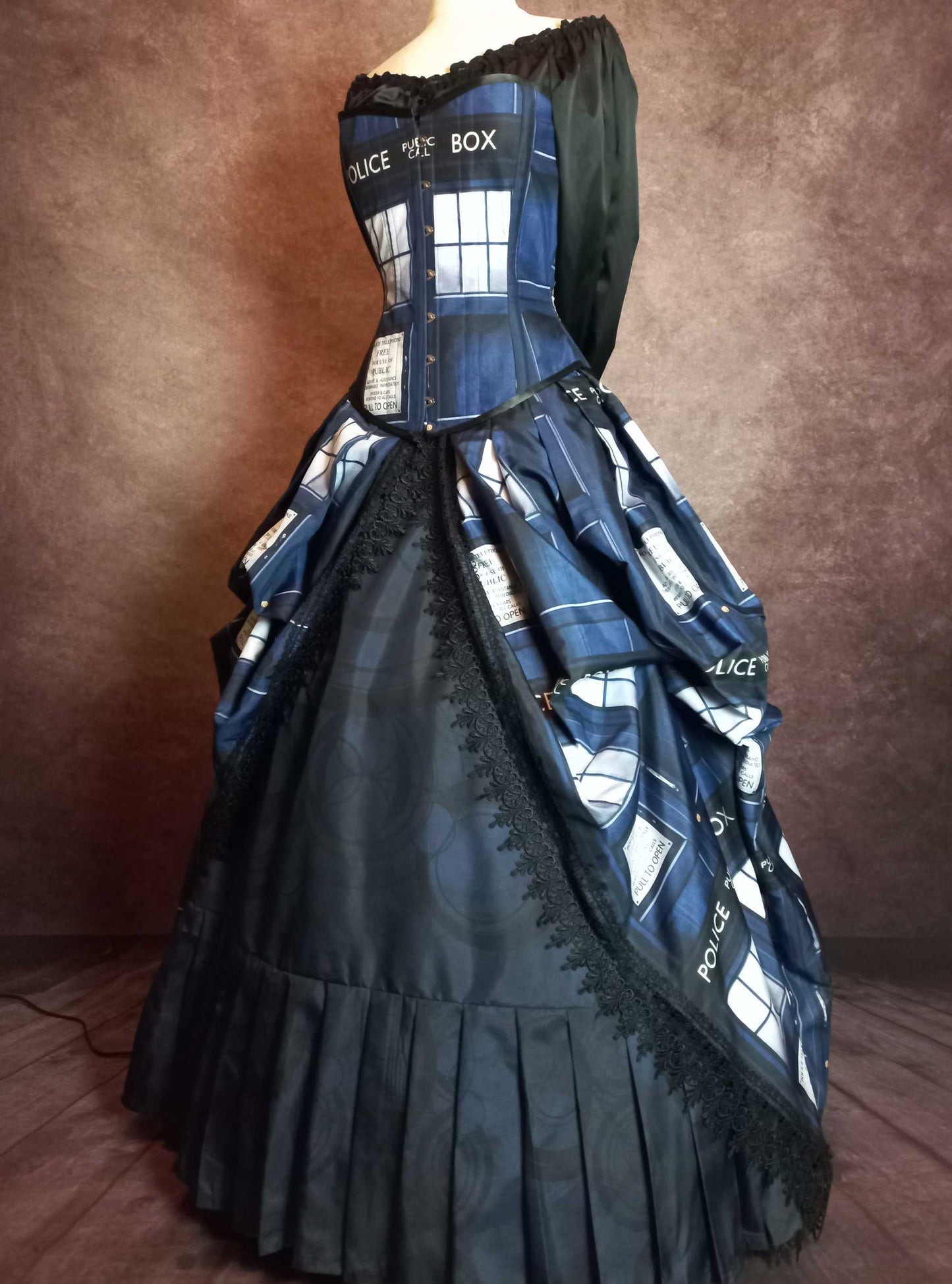 Doctor Who Police Box Corset Gown - Dr Who Tardis Dress