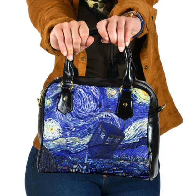 Van Gogh and The Doctor Tardis Handbag HB99)