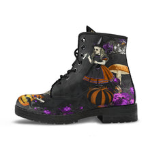 Load image into Gallery viewer, Alice in Halloween Wonderland Combat Boots (REG89)
