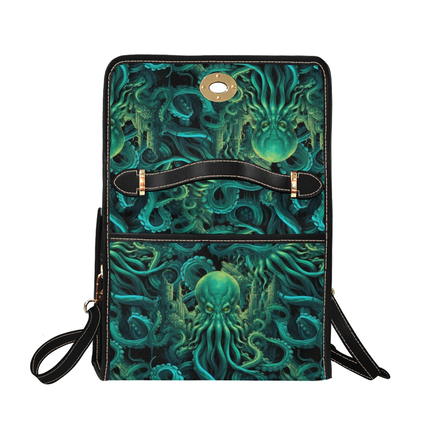 Cthulhu Victorian Horror Satchel Bag - Waterproof Canvas Bag (CTHULHUSATCH)