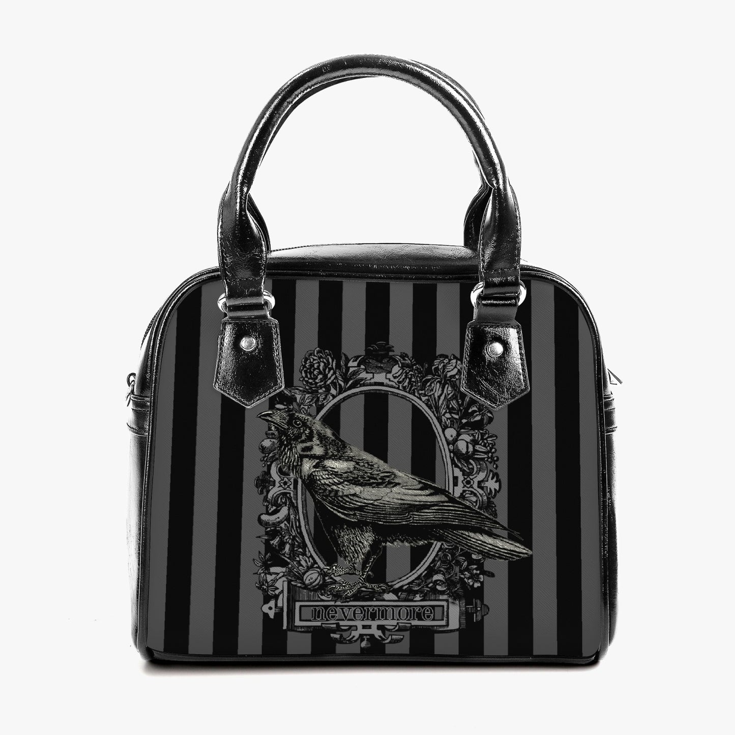 The Raven Nevermore Edgar Allan Poe Goth Handbag (JPHBNEVERG)