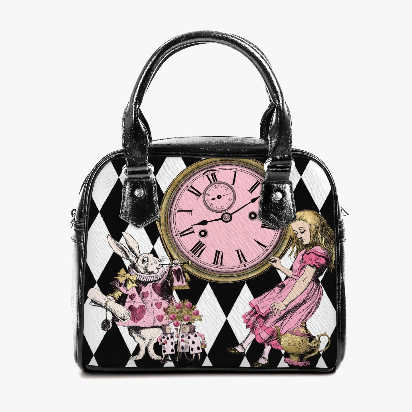 Alice in Wonderland Tea Party Shoulder Purse (JPPINKAT)