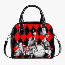 Load image into Gallery viewer, Red Harlequin Alice in Wonderland Shoulder Purse (JPREDA)
