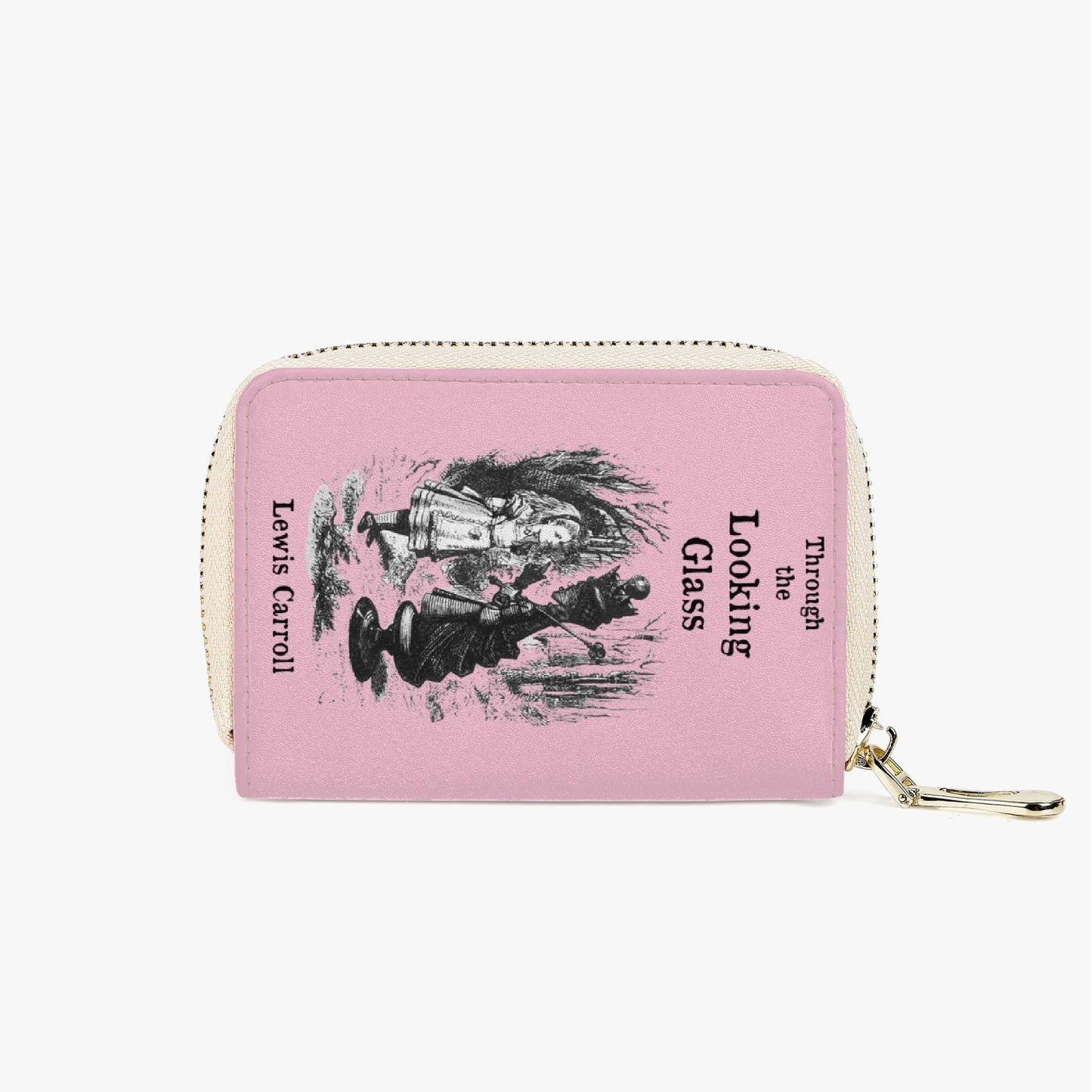 Alice in Wonderland Pink Card Holder Wallet - Through the Looking Glass Purse (JPLCPINK)