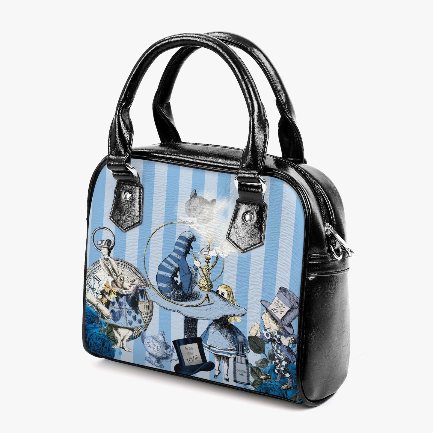 Blue Alice in Wonderland Shoulder Handbag  - JPBABAC2