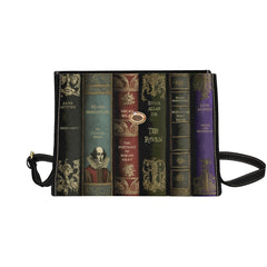 Vintage Library Books Satchel Shoulder Bag (ABOOKSS)