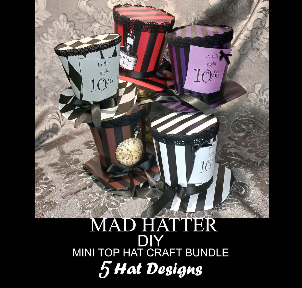 Mad Hatter DIY Hat Collection - Digital Download