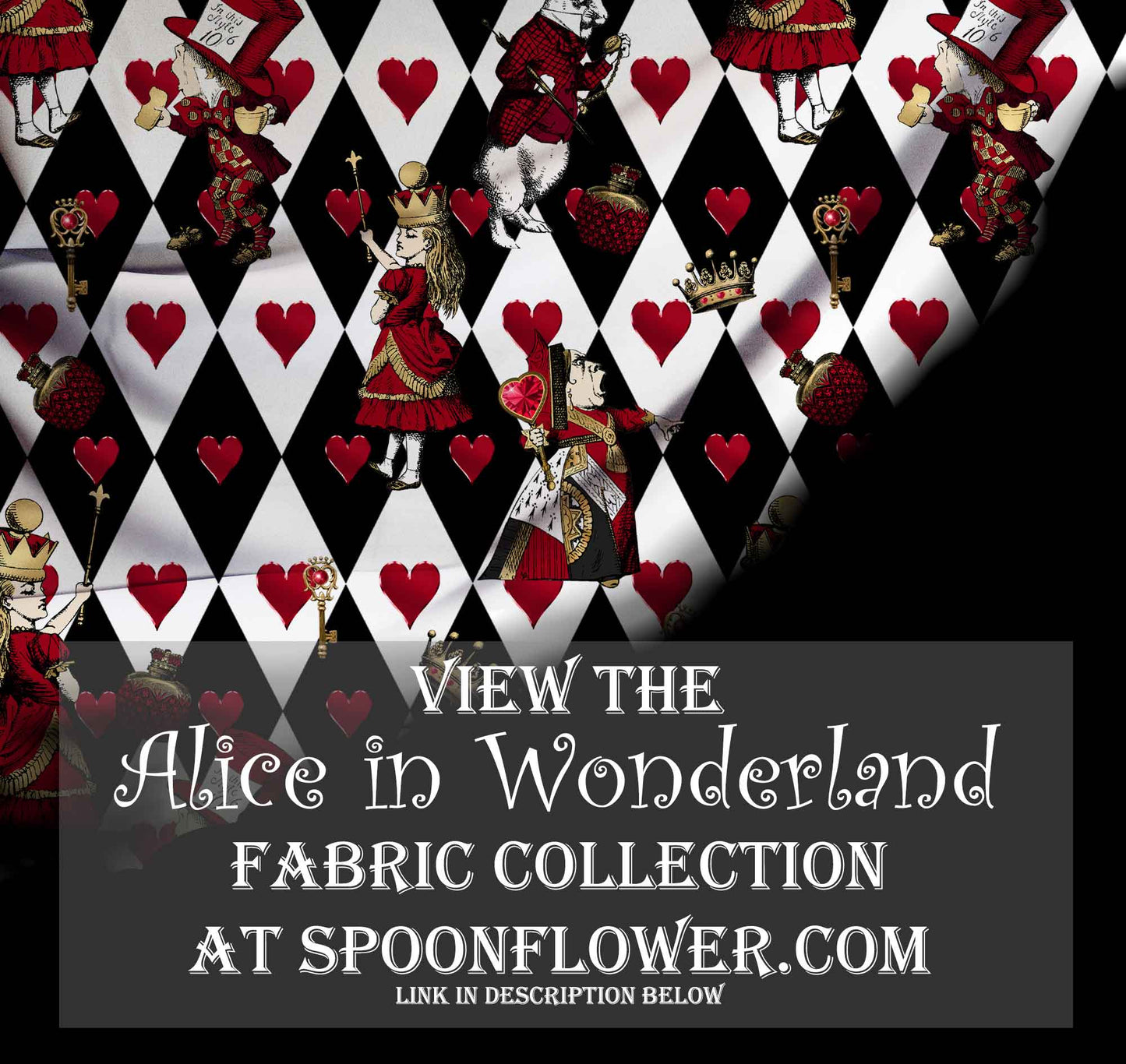 Alice in Wonderland Queen of Hearts Full Skirt - Alice Cosplay Costume