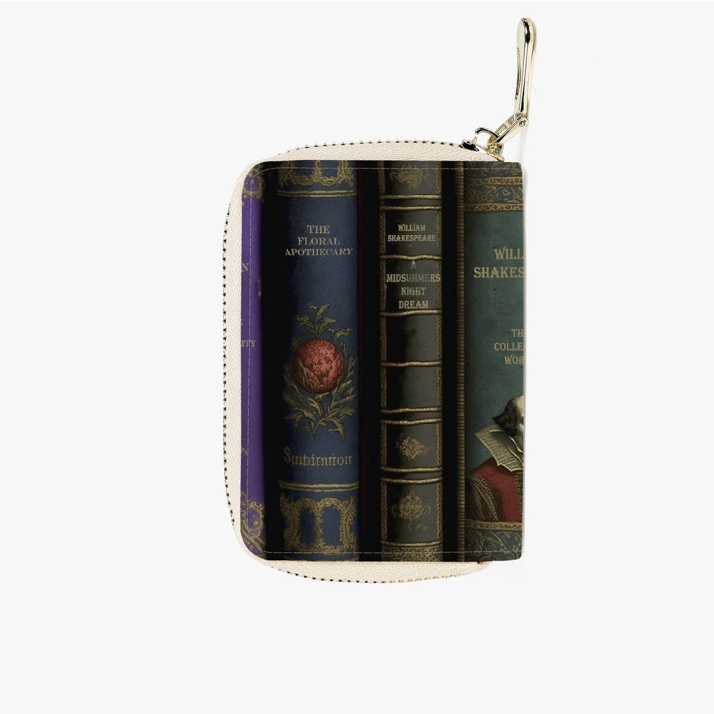 Vintage Books Wallet - Gift for Librarian - Dark Academia Purse (JPVBW)