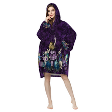 Load image into Gallery viewer, Alice in Wonderland - Hoodie Blanket - Super Comfy Alice in Wonderland Wearable Blanket
