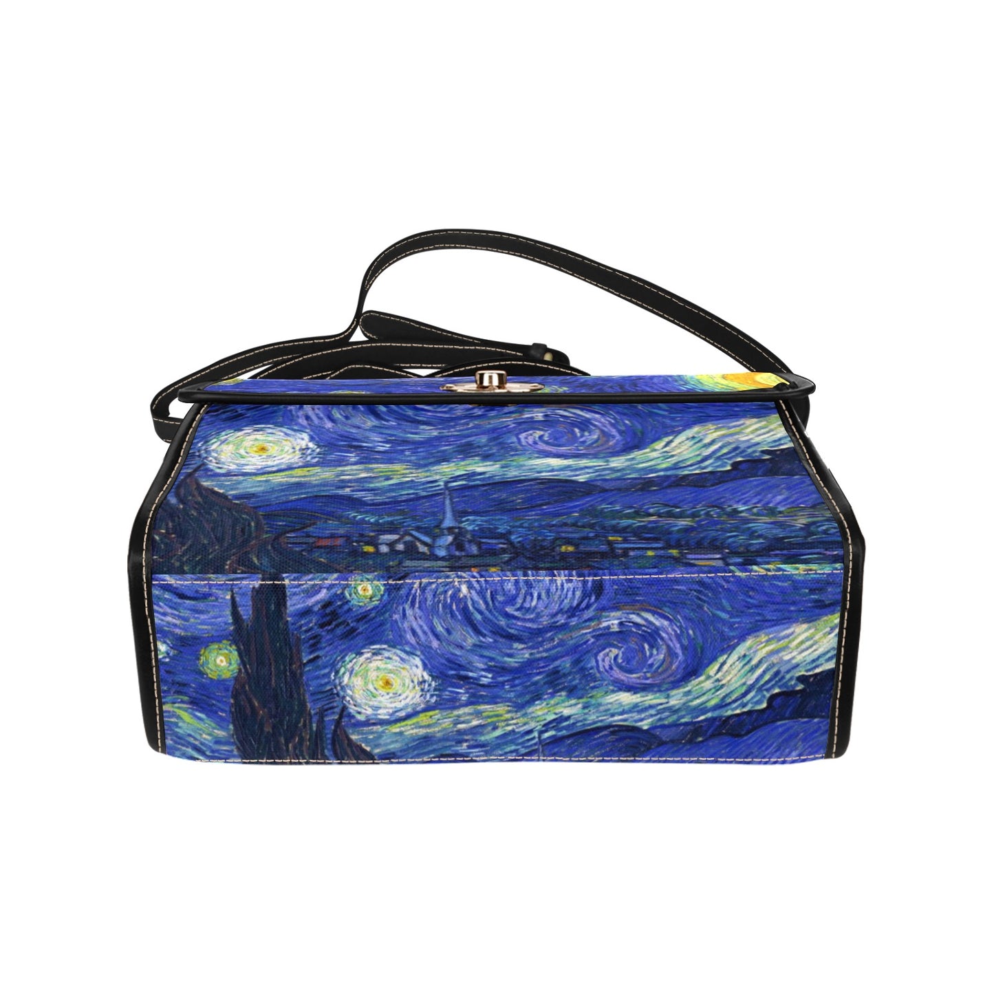 Van Gogh Starry Night Satchel Bag - Gift for Artist, Starry Night Shoulder Purse (ASATCHVG)