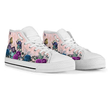 Load image into Gallery viewer, Alice in Wonderland White Rabbit and Alice Hi Top Sneakers (SN5)
