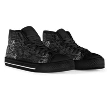 Load image into Gallery viewer, Gothic Writing Hi Top Sneakers (SN6)
