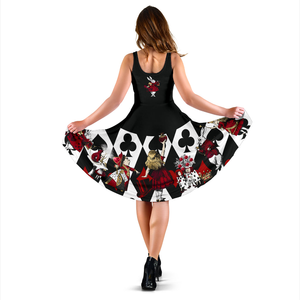 Alice in Wonderland - Queen of Hearts Sundress with pockets (DREQOH)