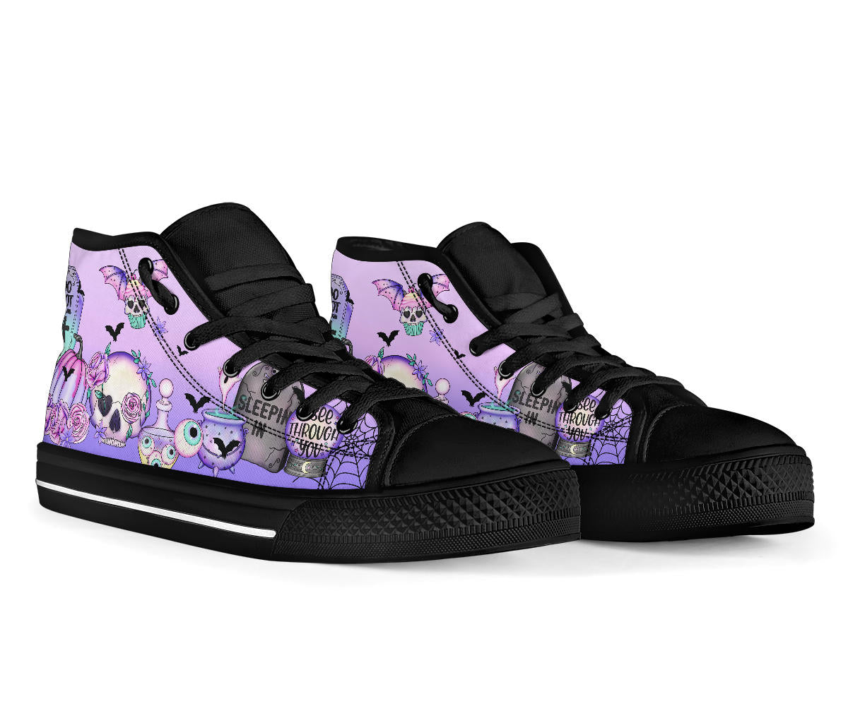 Pastel Goth Kawaii Hi Top Sneakers (SNPAG1))