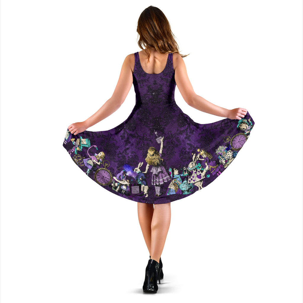 Dark Alice Purple and Turquoise Dress (DR2)