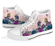 Load image into Gallery viewer, Alice in Wonderland White Rabbit and Alice Hi Top Sneakers (SN5)
