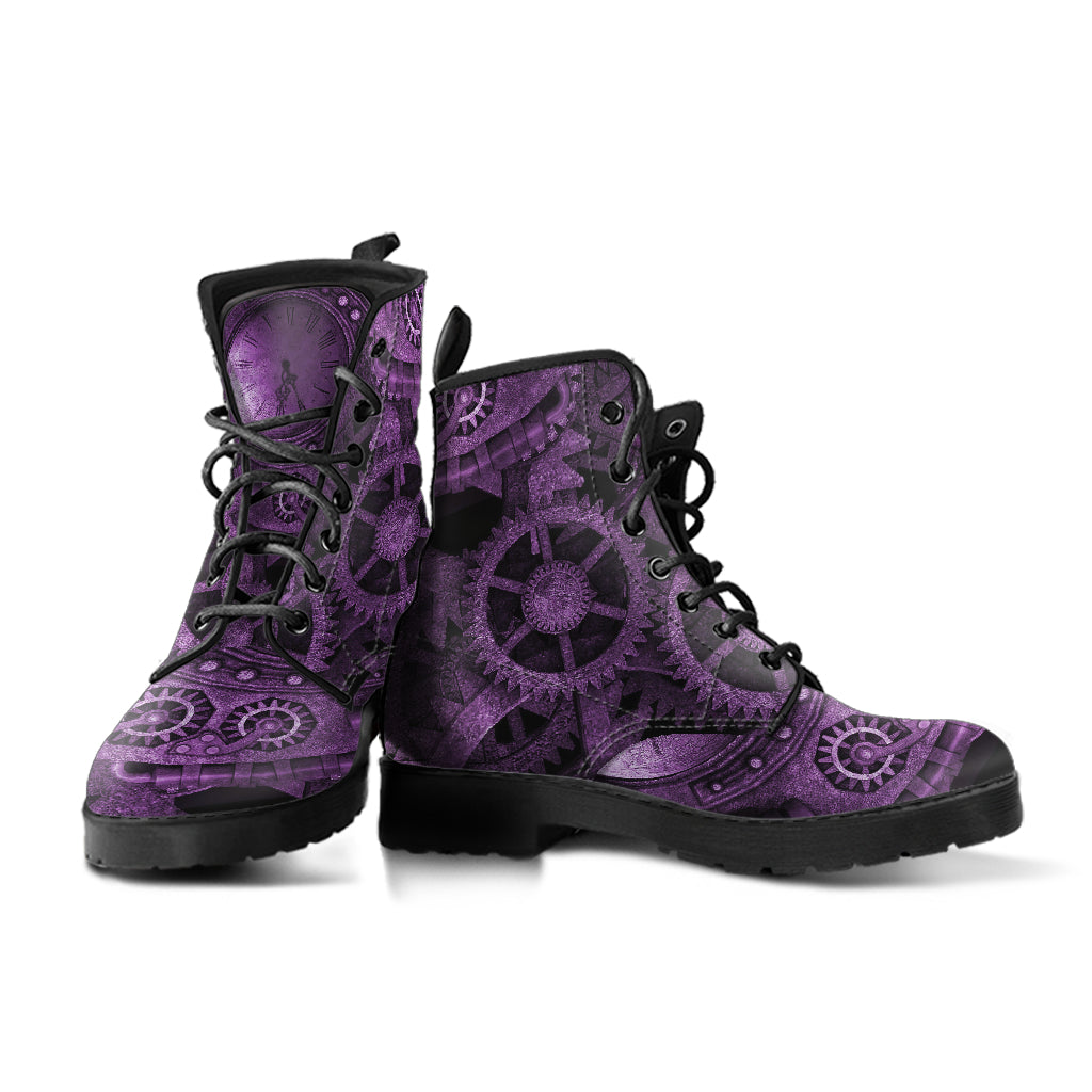 Steampunk Purple Clockwork Boots (REG85)