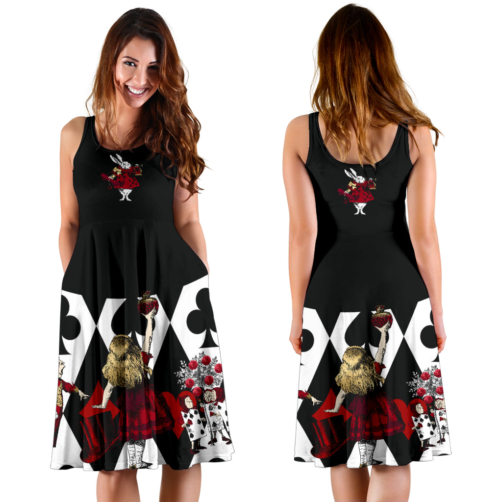 Alice in Wonderland - Queen of Hearts Sundress with pockets (DREQOH)