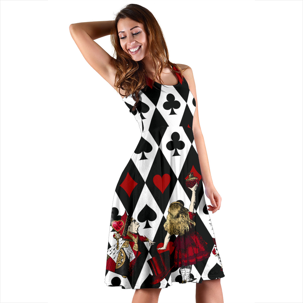 Queen Of Hearts - Alice in Wonderland Sundress with Pockets (DRA3)