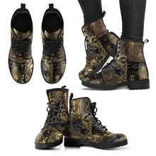 Load image into Gallery viewer, Combat Boots - Steampunk Gothic Gifts - Dark Academia Boots (REGSTP2)
