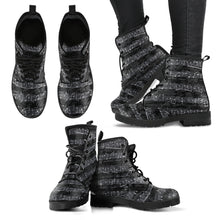 Load image into Gallery viewer, Vintage Sheet Music Gothic Boots (REG43)
