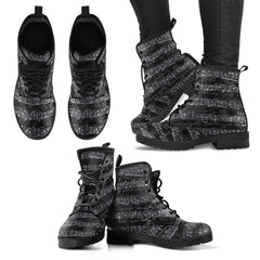 Vintage Sheet Music Gothic Boots (REG43)