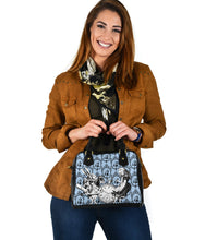 Load image into Gallery viewer, Alice and the Flamingo - Alice in Wonderland Pale Blue Shoulder Purse (HBBA1)
