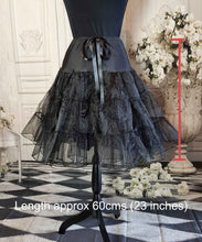 Load image into Gallery viewer, Alice in Wonderland Full Skirt - Dark Alice Gothic Rockabilly Full Skirt
