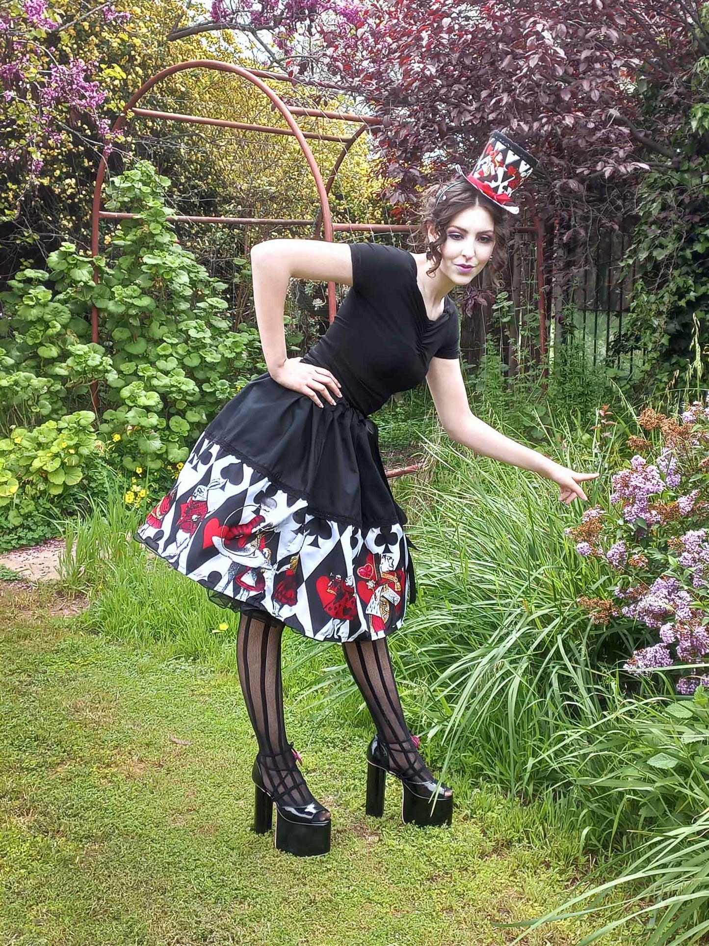 Alice in Wonderland Queen of Hearts Full Skirt - Alice Cosplay Costume