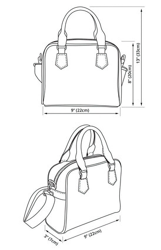 Agatha Christie Shoulder Handbag - Purse for Agatha Christie Fans (JPAGC)