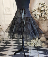 Load image into Gallery viewer, The Raven Gothic Rockabilly Full Skirt  - 50&#39;s Style Costume Skirt - Halloween Raven Costume

